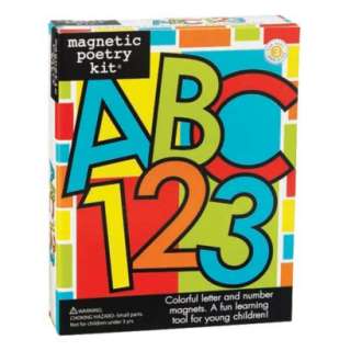 Magnetic Poetry ABC and 123 Letter and Number Kit product details page