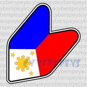 Philippine Flag Stickers Car Vinyl Decals JDM  