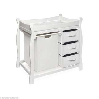 Changing Table Baby Storage Dressers Hampers ~ WHITE~ 02400~ BRAND NEW 