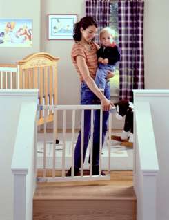   STATES Wood Stairway Swing Baby Safety Pet Gate 026107046307  