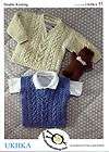 UKHKA BABY BABIES JUMPERS CARDIGANS KNITTING PATTERN BOOK 0   2yrs 