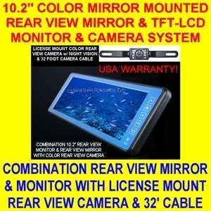   COLOR REAR VIEW BACKUP CAMERA SYSTEM LICENSE CAM SAFETY NEW  