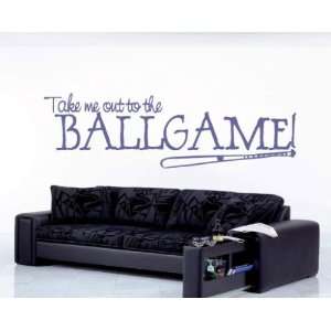 Take Me Out to the Ballgame Sports Vinyl Wall Decal Sticker Mural 