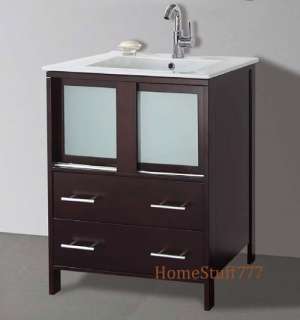 24 Contemporary Bathroom Vanity Bath Cabinet Set 8710  