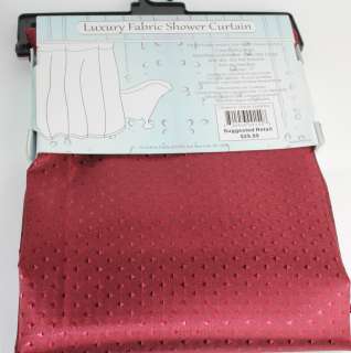 New Bathroom Fabric Shower Curtain Red Diamond Pattern 840456091548 