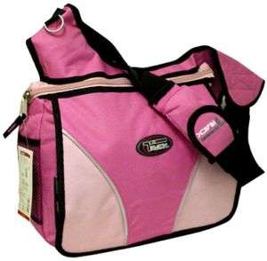 Large Messenger Sling Body Bag Backpack Binder Bag Pink  