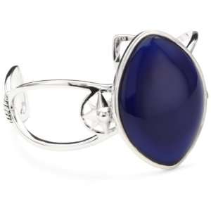  Barse Sterling Silver Regatta Blue Agate Cuff Bracelet Jewelry
