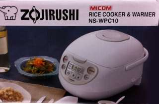 NEW ZOJIRUSHI MICOM 5.5 CUPS FUZZY RICE COOKER & WARMER NS WPC10 FOOD 