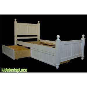  Stadford Twin Size Bed & Storage Drawers White