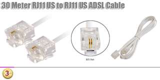 30M ADSL DSL RJ11 BT Internet Broadband Modem Fax Cable  