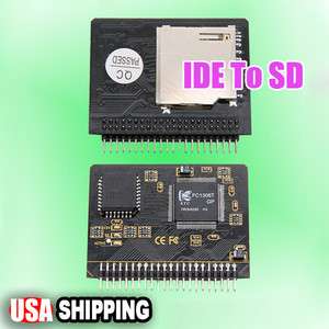 SD SDHC MMC TO 2.5 44 PIN IDE MALE ADAPTER CONVERTER  
