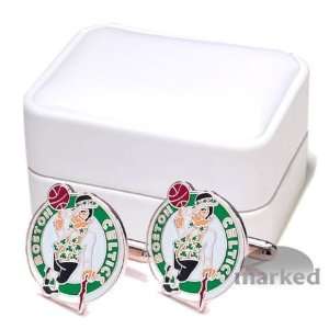  Boston Celtics NBA Logod Executive Cufflinks w/Jewelry Box 