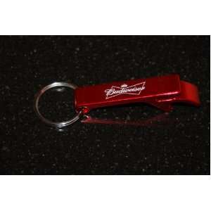  Red Budweiser Keychain Bottle Opener 