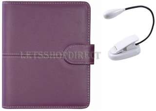 LATEST  KINDLE 4 4TH GENERATION PURPLE LEATHER CASE COVER + DUAL 