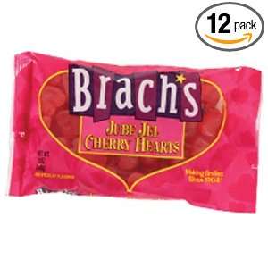 Brachs Candy Jube Jelly Cherry Heart, 12 Ounce Packages (Pack of 12 
