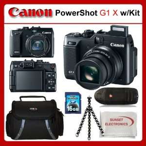  Canon PowerShot G1 X (G1X) Digital Camera Kit Includes: Canon 