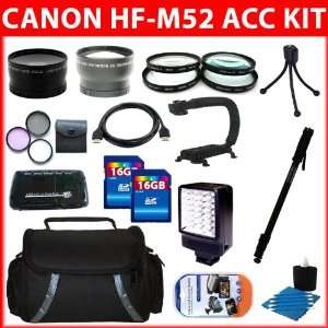 Accessory Kit For Canon VIXIA HF G10 HFG10 Flash Memory Camcorder 