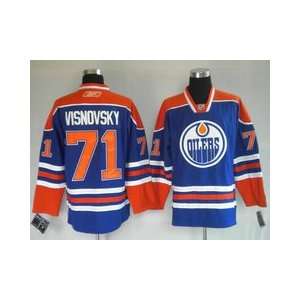   #71 NHL Edmonton Oilers Blue Hockey Jersey Sz56