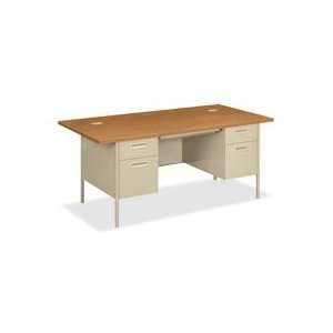  HON Company Products   Double Pedestal Desk, w/Overhang 