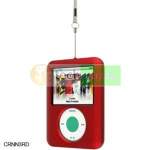  RED Rubber Hard Case Ipod Nano 3g 3 3rd Gen 4gb 8gb 