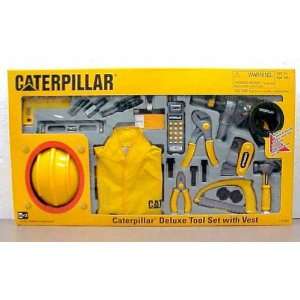  Caterpillar CAT Deluxe Tool Set with Vest & Hardhat, 20 