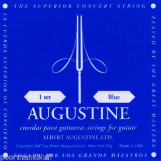 AUGUSTINE BLUE SET CLASSICAL GUITAR STRINGS   NEW  