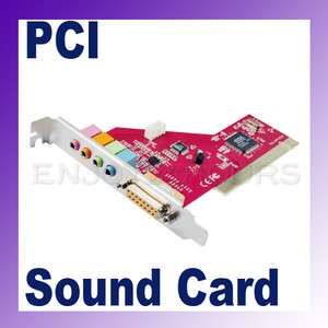 Channel 3D Surround Audio PC PCI Stereo Sound Card  