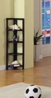   Wood Foldable 4 Tier Corner Shelves Bookcase Plant Stand ~New~  