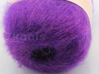 balls Angora Mohair Merino Wool Cashmere Yarn,Fine,Red,4  