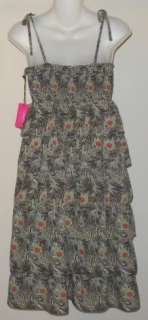   LONDON for Target Tiered Peacock Crepe Dress   Size M NWT/NEW  
