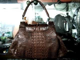 SALE AUTH Crocodile Alligator Skin Leather Handbag for Ladies.