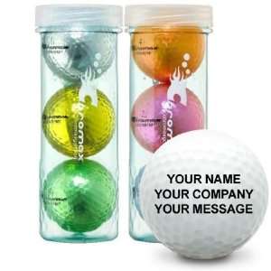  Chromax Metallic I Personalized Golf Balls   Mixed Colors 