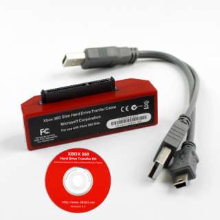 Hard Drive Disk Data Transfer Cable for Xbox 360 Slim (Red)