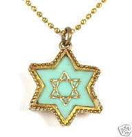 Magen STAR OF DAVID PENDANT Necklace Israel Jewelry Art  