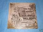 Yolanda Del Rio LP La Hija de Nadie 1970s  