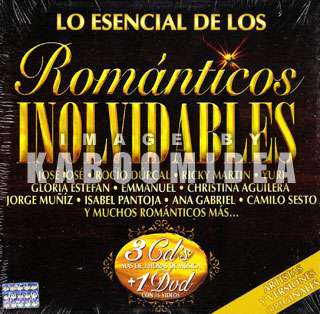   ROMANTICOS 3 CD DVD Yuri Rocio Durcal Pandora Sandro Camilo Sesto Jose