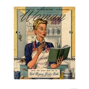  Woman, Cooking Recipes Books Magazine, UK, 1949 Premium 