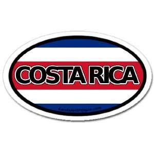  Costa Rica Flag Car Bumper Sticker Decal Oval Automotive
