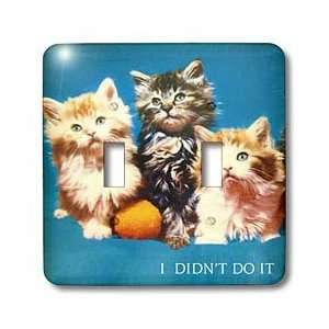 Florene Cats   Innocent kittens   Light Switch Covers   double toggle 