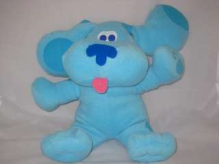 BIG Blues Clues Blue Plush Stuffed Animal Dog Puppy 11P6 Toy Lovey 22 