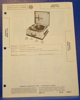 1951 DUMONT TELEVISION Technical Information Brochure  