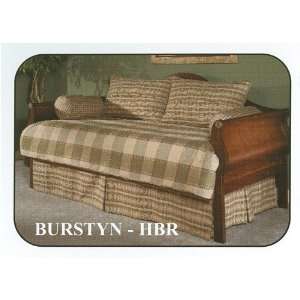   Burstyn Beige Green Daybed Comforter Cover Bedding Set