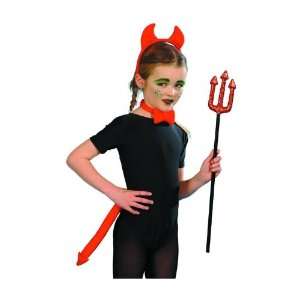   New Girls/Childrens Devil Halloween Fancy Dress Costume: Toys & Games