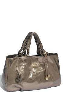 See by Chloé Backstage   Small Python Embossed Metallic Leather 