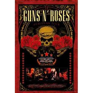 Guns n Roses European Tour repro POSTER 23.5 x 34 Axl Rose Chinese 