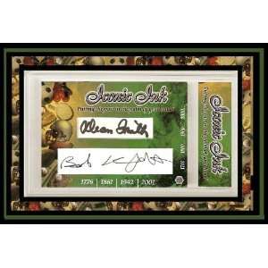  Dean Smith Bobby Knight Iconic Ink Signed/Auto GAI 1/1 