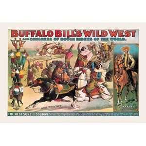 Buffalo Bill The Real Sons of the Soudan   16x24 Giclee Fine Art 