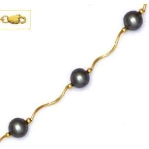   Round Dark Gray Crystal Pearl Necklace   Choice 16 inch   JewelryWeb