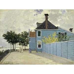  La Maison Weue, Zaandau by Claude Monet 22.00X16.50. Art 