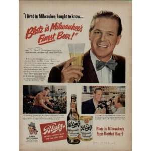 DAN DURYEA says Blatz is Milwaukees Finest Beer  1950 Blatz 